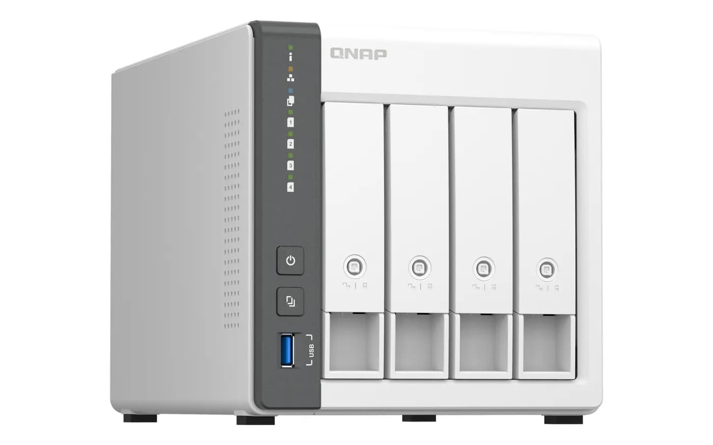 QNAP TS-433 NAS Tower ARM Cortex-A55 4 GB 0 TB QNAP QTS Blanco 4
