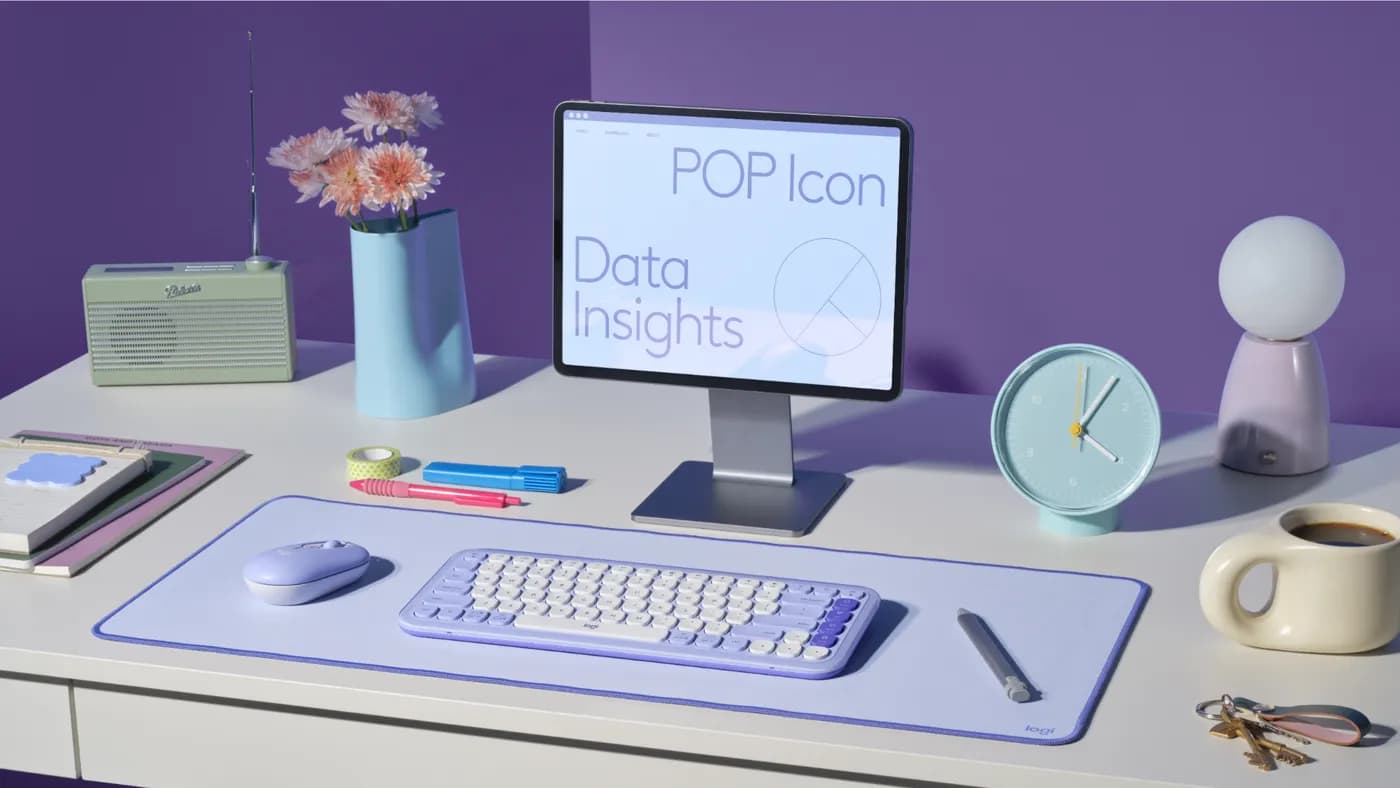 Logitech Desk Mat Lila 8