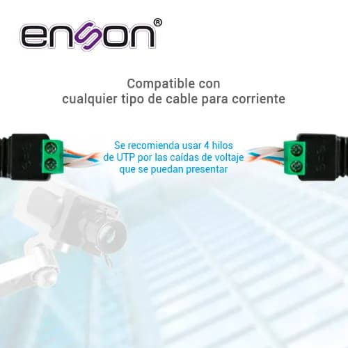 CONECTOR DE CORRIENTE ENS-FC01 HEMBRA ENSON TIPO JACK 3.5 MM PARA CAMA 5