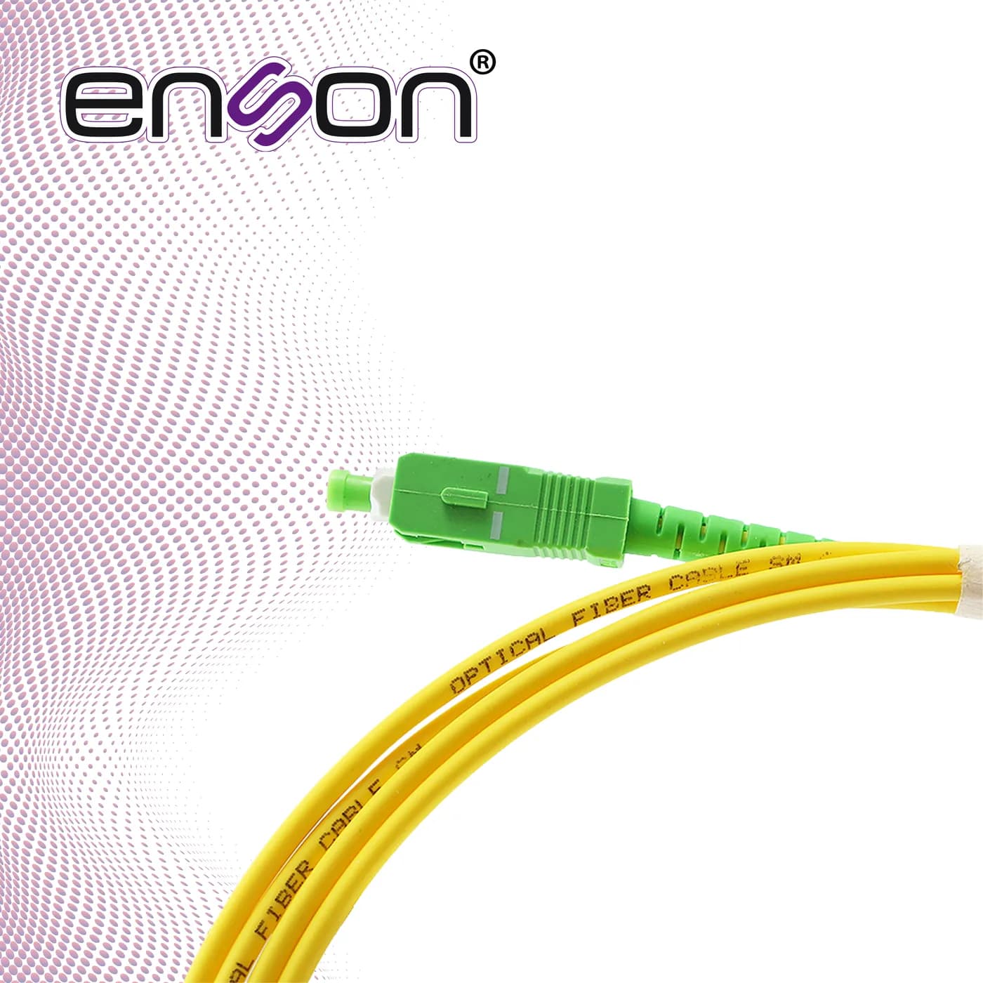 JUMPER DE FIBRA OPTICA ENSON ENS-JUMPSCS FORRO PVC COLOR AMARILLO FLAM 5