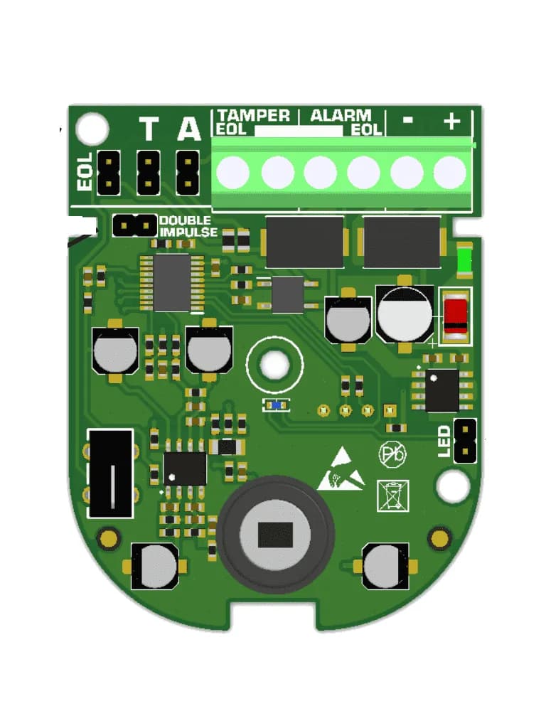 DSC LC203 - Sensor de movimiento PIR infrarrojo pasivo  y Microondas   3