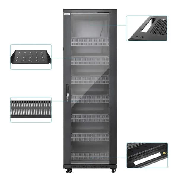 Intellinet Gabinete 19" Pro Line con extractores de aire, 38U, Frente  8