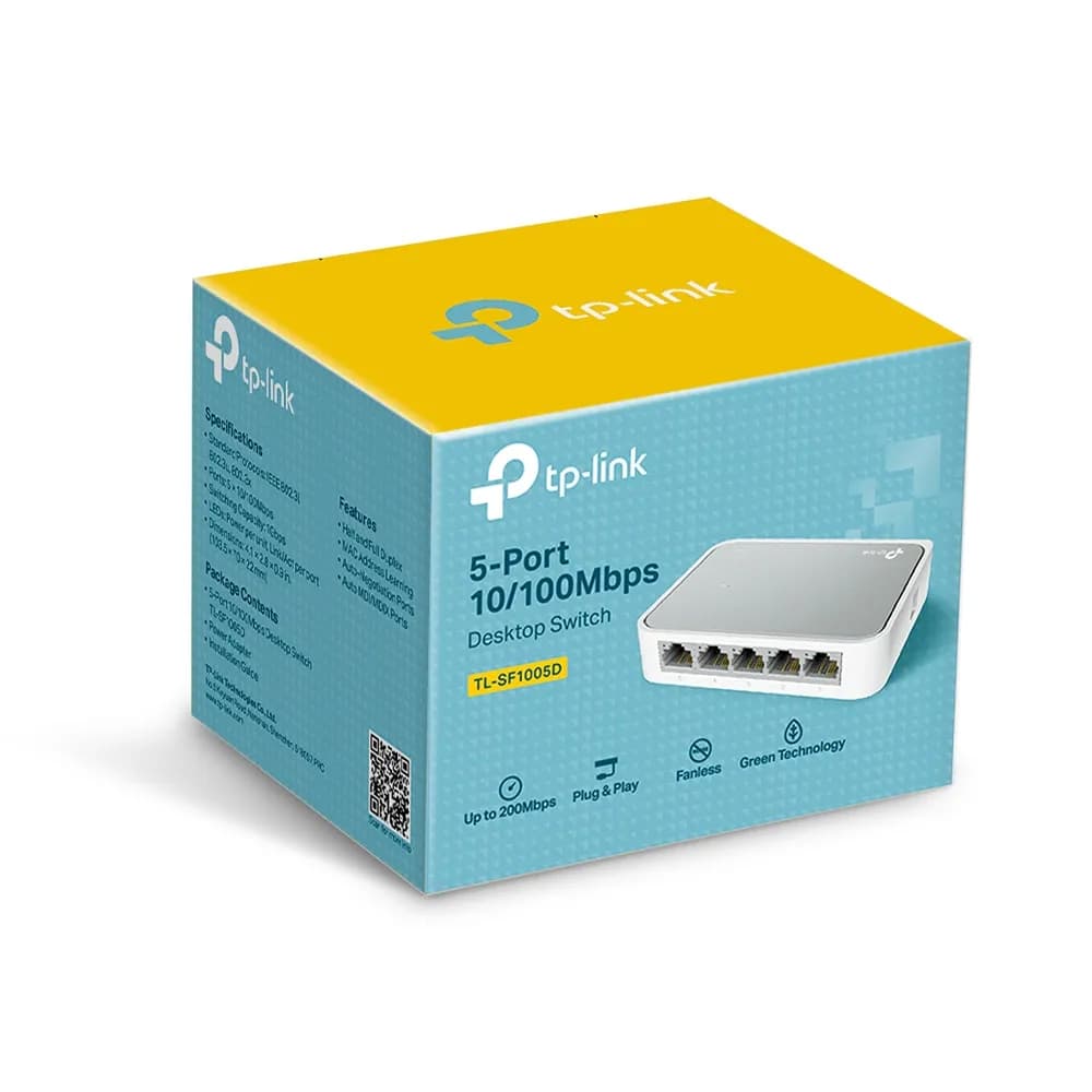 Switch de escritorio / 5 puertos / 10/100 Mbps / Auto-MDI/MDIX / Green 3