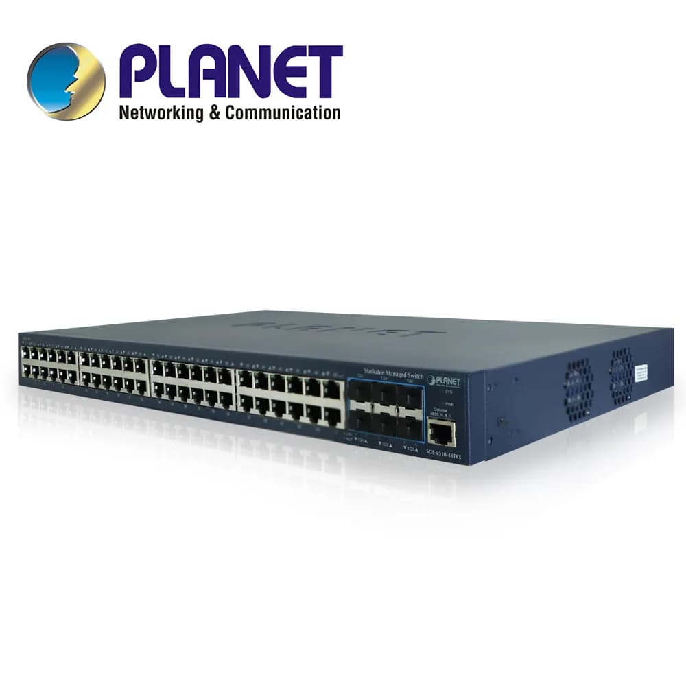 SWITCH PLANET STACKING SGS-6310-48T6X ADMINISTRABLE L2 + L3 RUTEO ESTA 3