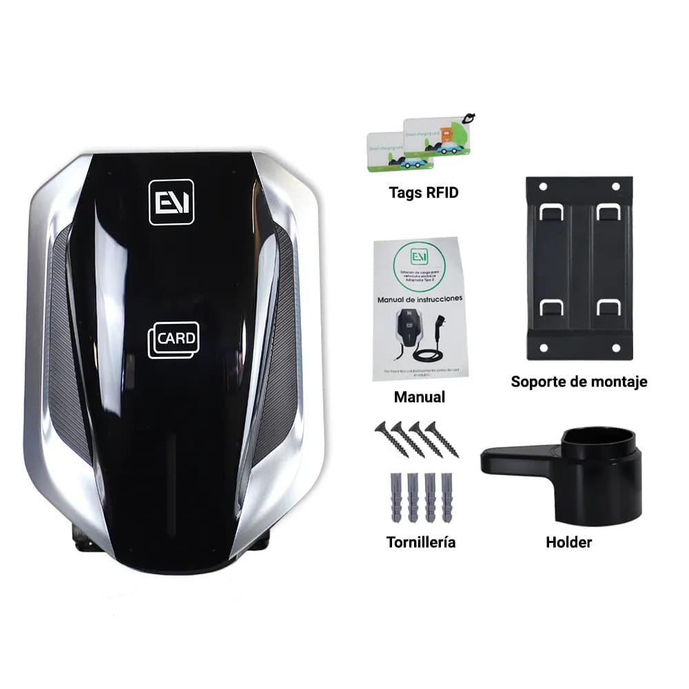 CARGADOR DE PARED EV-OB251 ALTER CONECTOR TIPO 2 CON ENTRADA/SALIDA 12 5