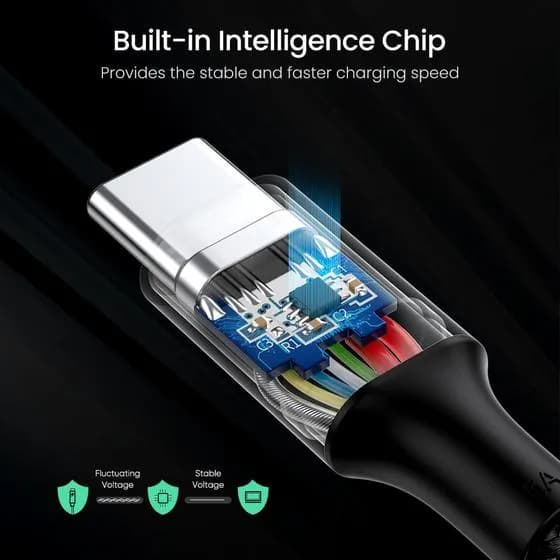 Ugreen 70429 cable USB 1 m USB C 0.48 Gbit/s 100 W Negro 5