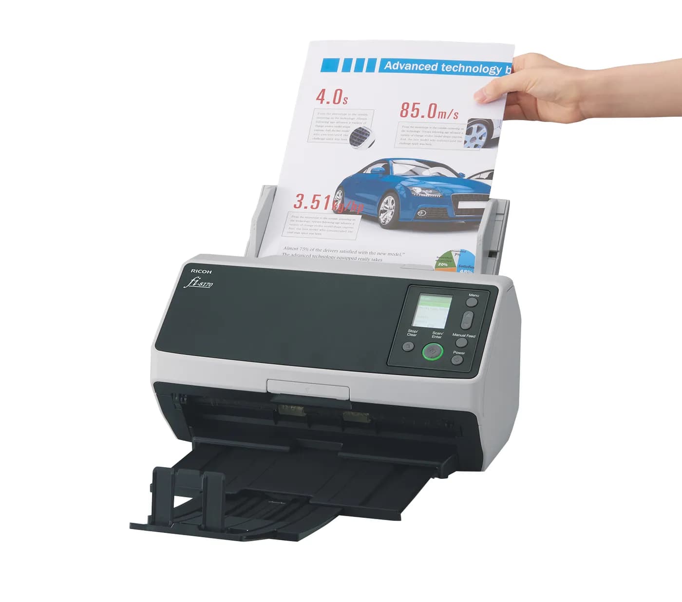 Ricoh fi-8170 ADF + Escáner de alimentación manual 600 x 600 DPI A4 Ne 4