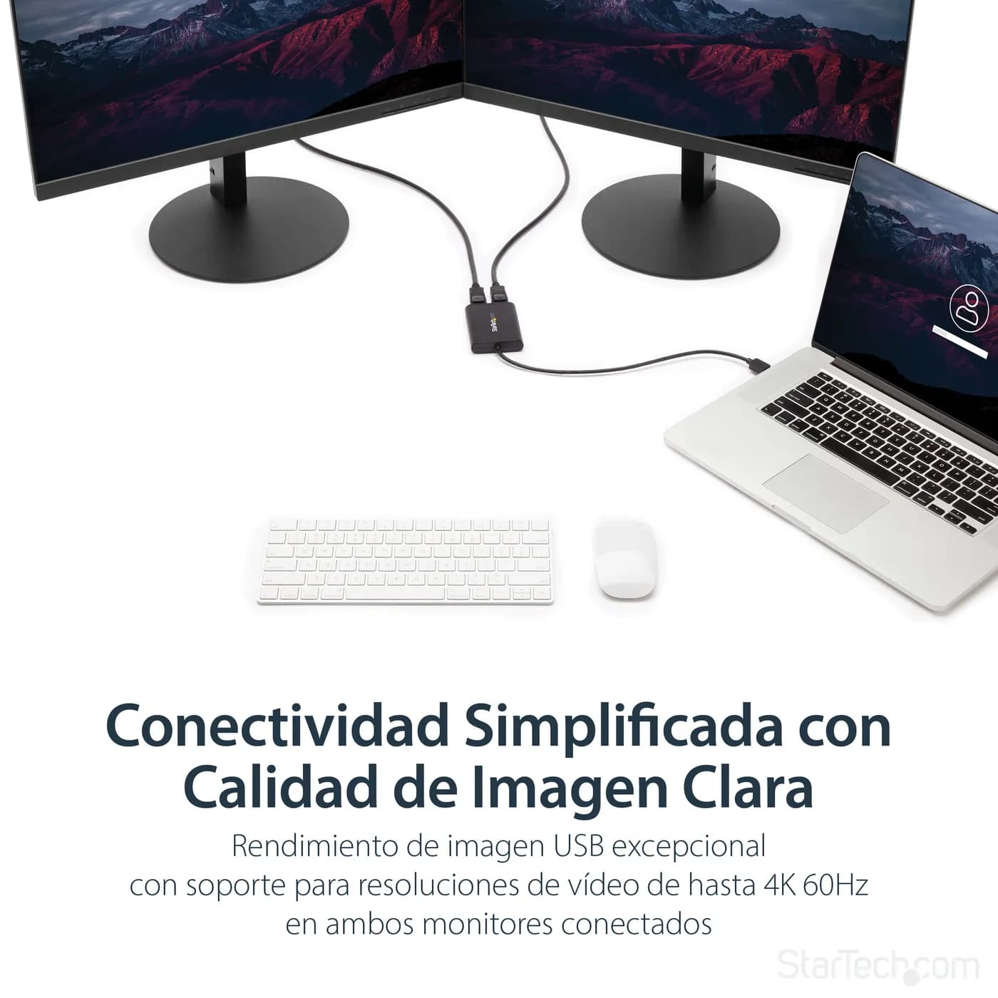 StarTech.com Adaptador Gráfico Externo USB 3.0 a DisplayPort Doble 4K6 10