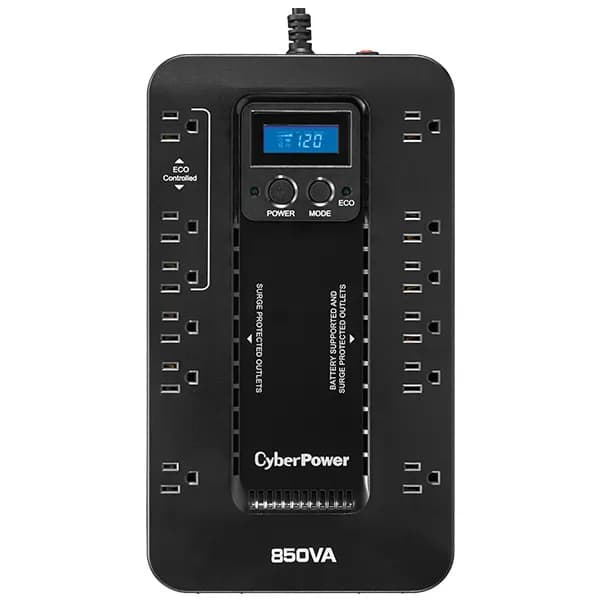CyberPower EC850LCD sistema de alimentación ininterrumpida (UPS) Línea 2