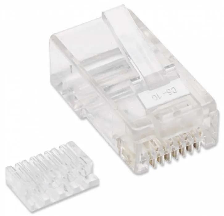 Intellinet PLUG RJ45 CAT6 SOLIDO UTP BOTE 100 PZAS ORO 15-MICRAS 3