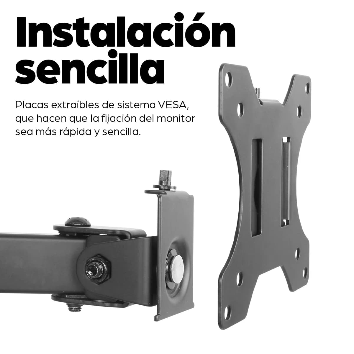 Manhattan Soporte universal para 2 monitores con brazos de doble artic 6