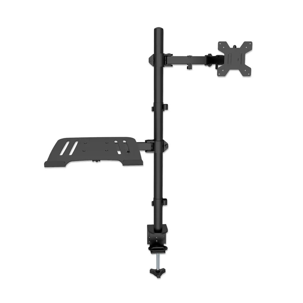 Manhattan Soporte para escritorio combinado con brazo para monitor y s 3