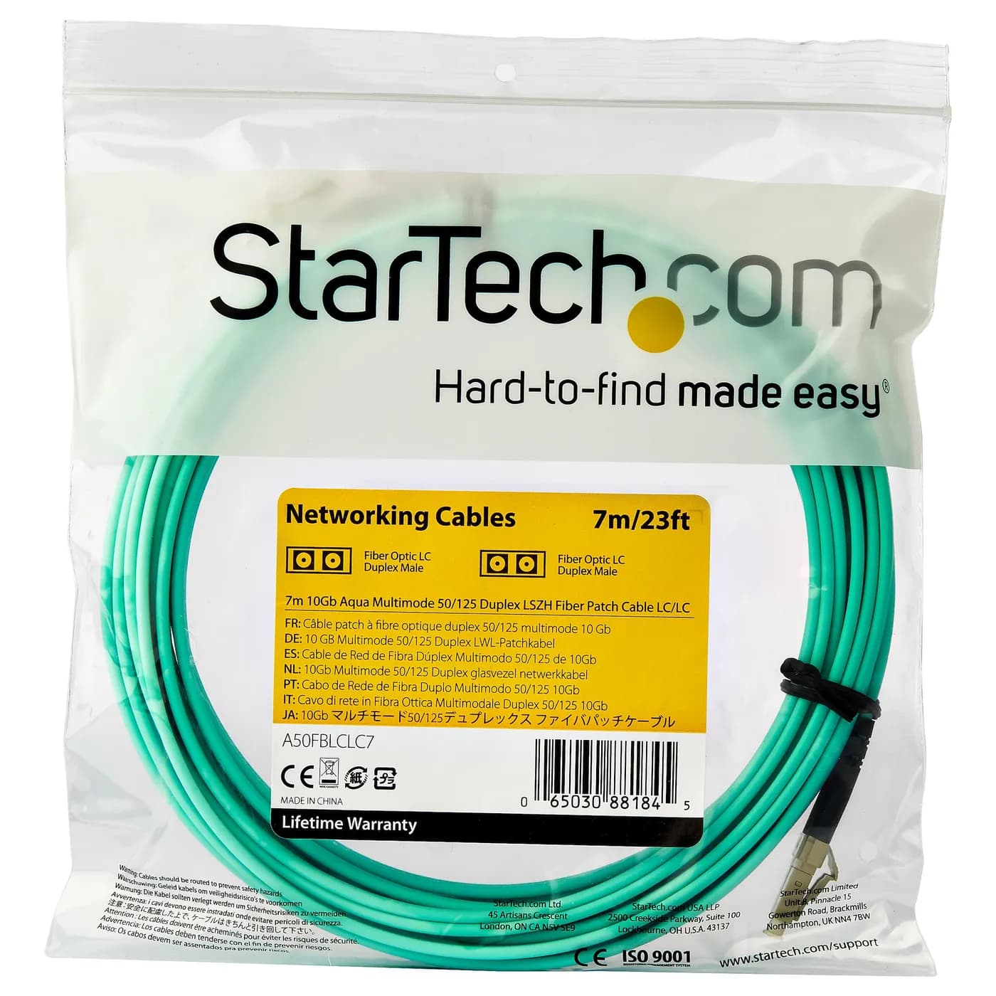 StarTech.com Cable de 7m de Fibra Óptica Multimodo OM3 LC a LC UPC - F 4