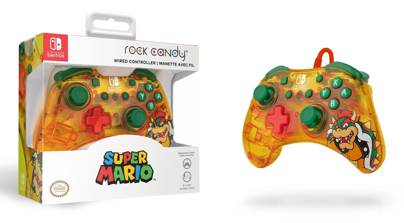 PDP Rock Candy: Lemon Bomb Bowser Verde, Translúcido, Amarillo USB Gam 7