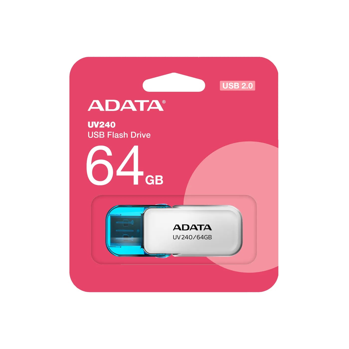 ADATA UV240 unidad flash USB 64 GB USB tipo A 2.0 Azul, Blanco 3