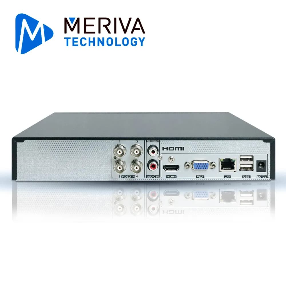 DVR MERIVA TECHNOLOGY MXVR-2104A HD H.265 6CH 2MP PENTA HIBRIDO 4CH BN 3