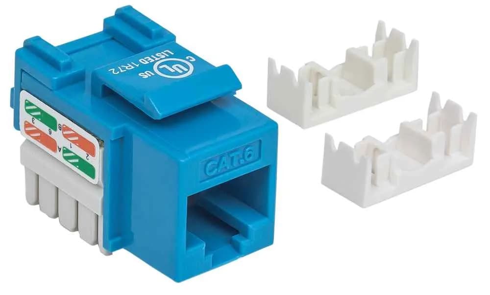 Intellinet JACK RJ45 CAT6 KEYSTONE DE IMPACTO AZUL 3