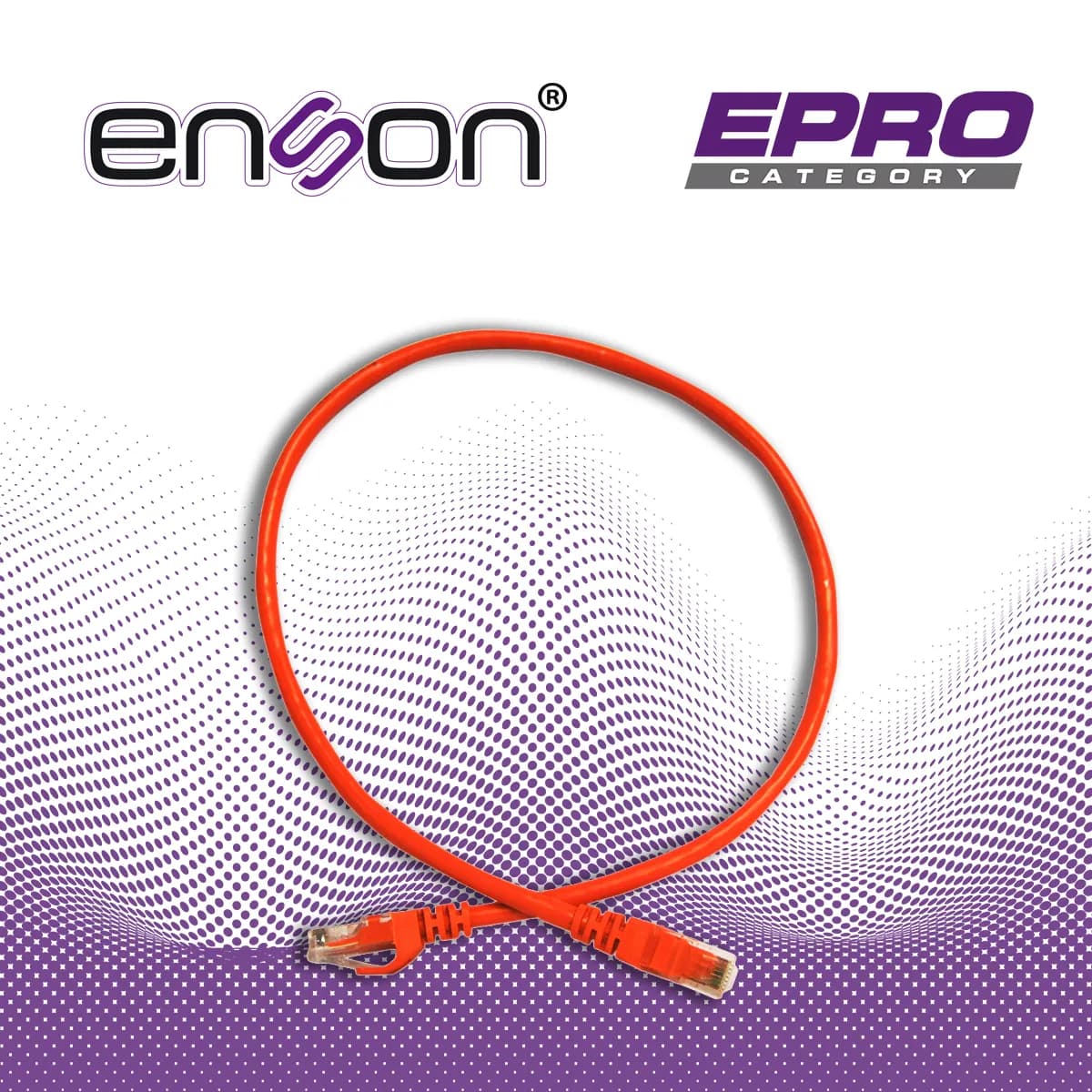 PATCHCORD UTP ENSON P6006O CAT6 60CM NARANJA SERIE EPRO 100-II 100 POR 4
