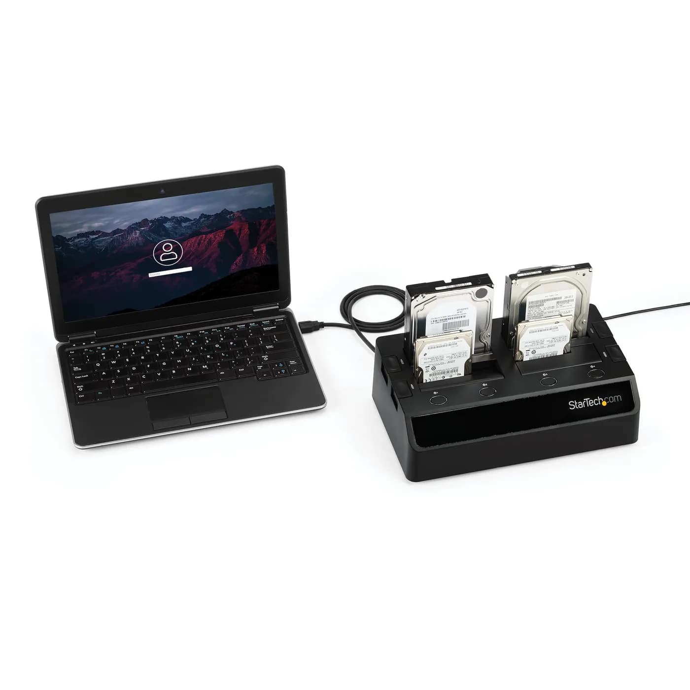 StarTech.com Base de Acoplamiento USB 3.0 de 4 Bahías SATA - Docking S 5