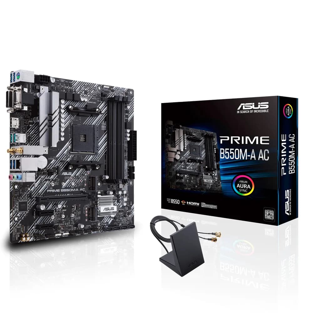 TARJETA MADRE ASUS PRIME B550M-A AC DDR4/HDMI/AM4/USB3.2/WI-FI 6