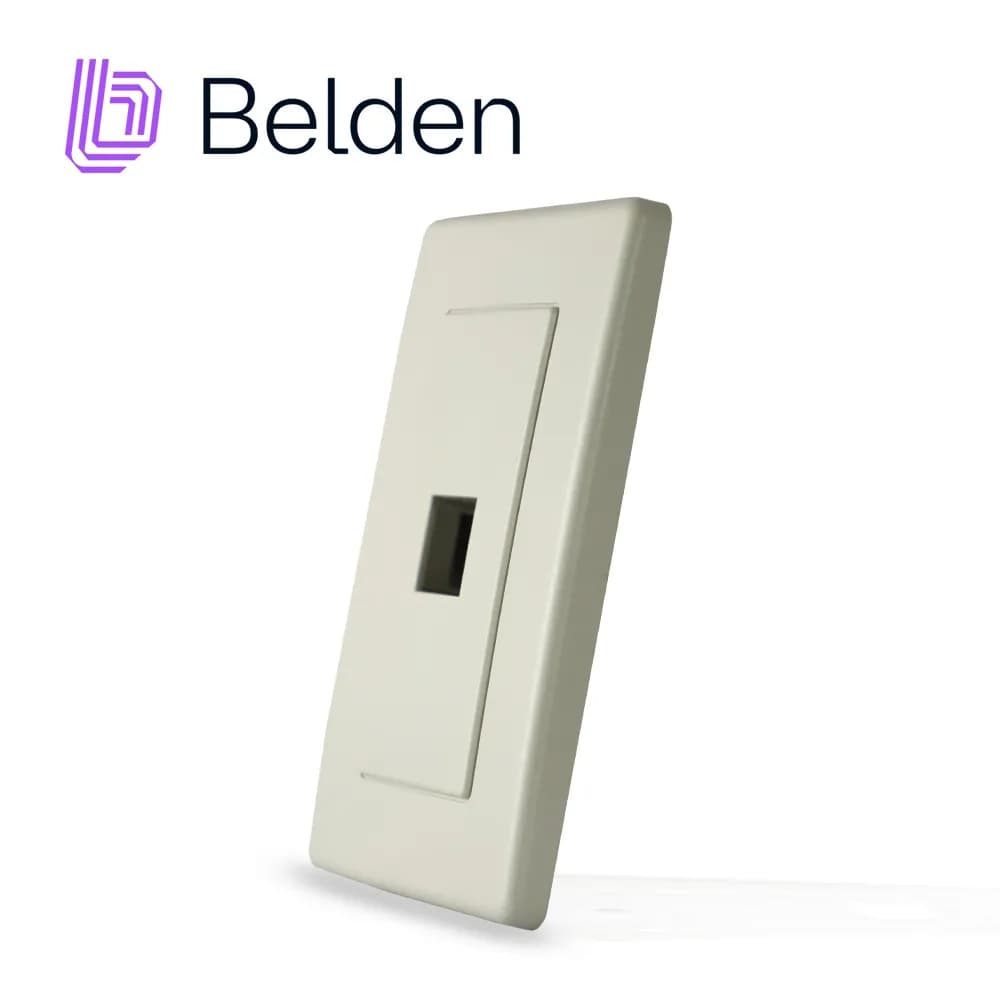 PLACA DE PARED A0405255 BELDEN 1 PUERTO MDVO COLOR GRIS 3