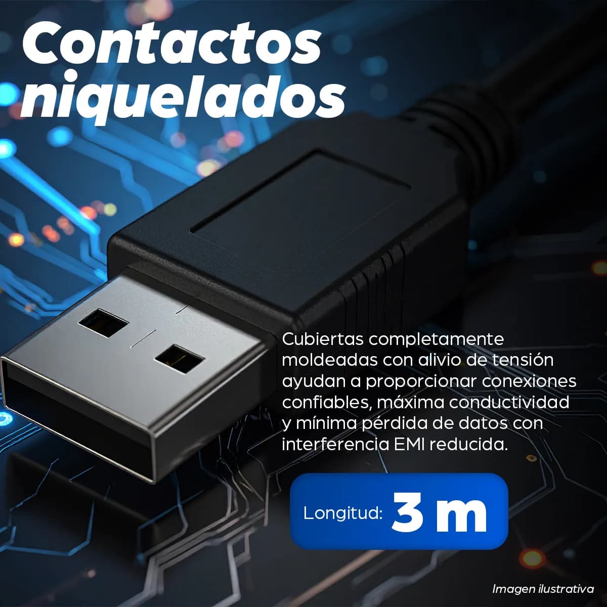 Manhattan Cable para Dispositivos USB B de Alta Velocidad 7