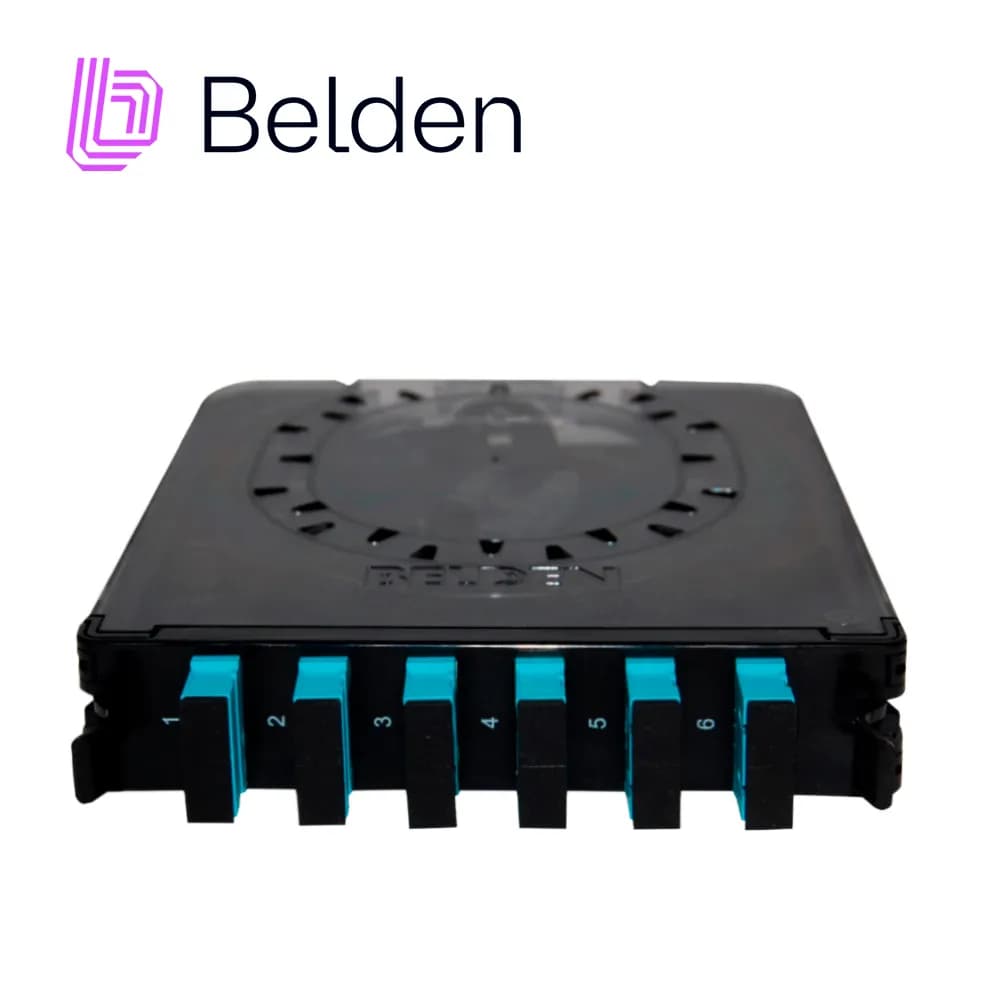 CASSETE BELDEN FC3X06SDFS 6 ADAPTADORES SC 12 HILOS MULTIMODO OM3 3