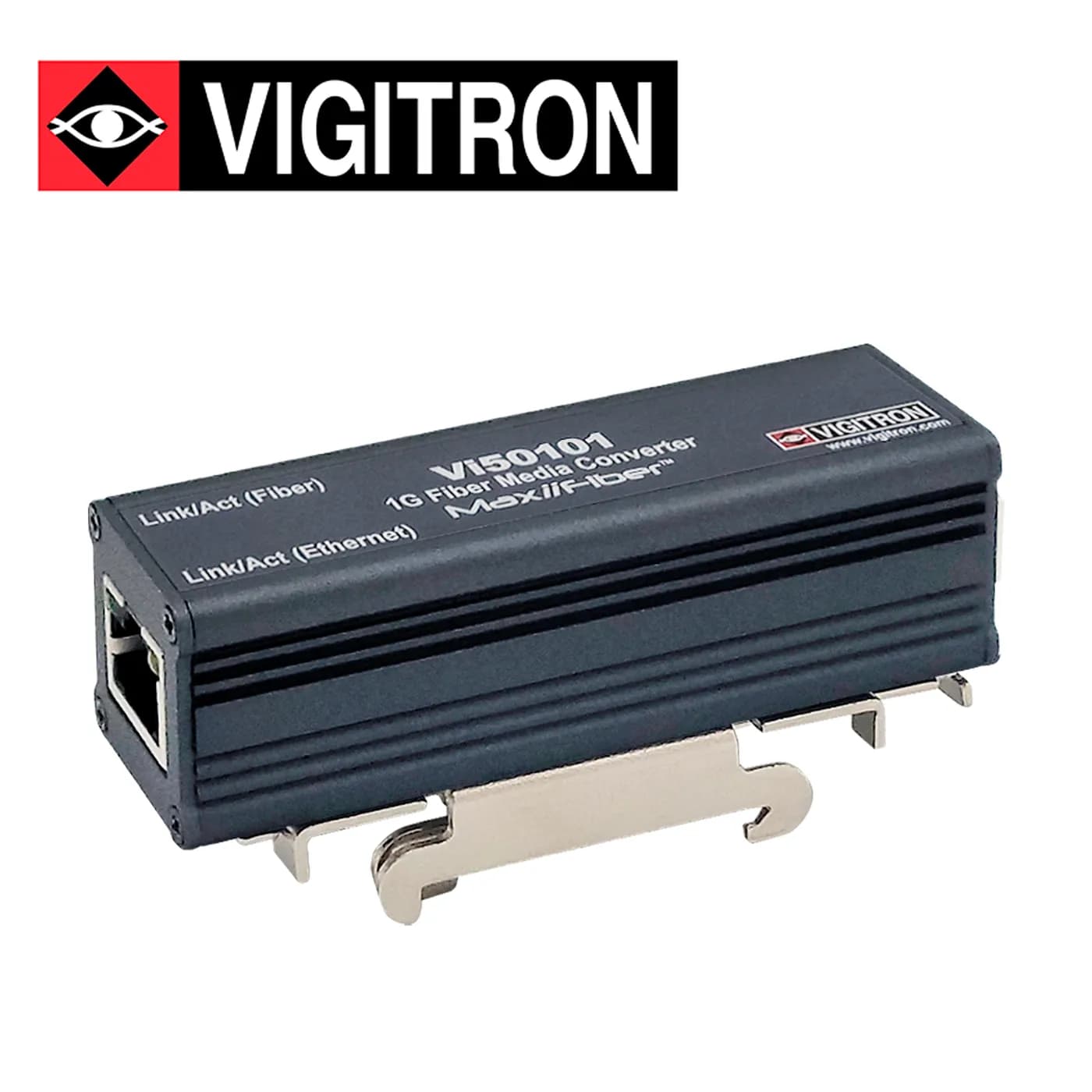 CONVERTIDOR DE MEDIOS VIGITRON MODELO VI50101 10/100/1000 BASE T /   F 3