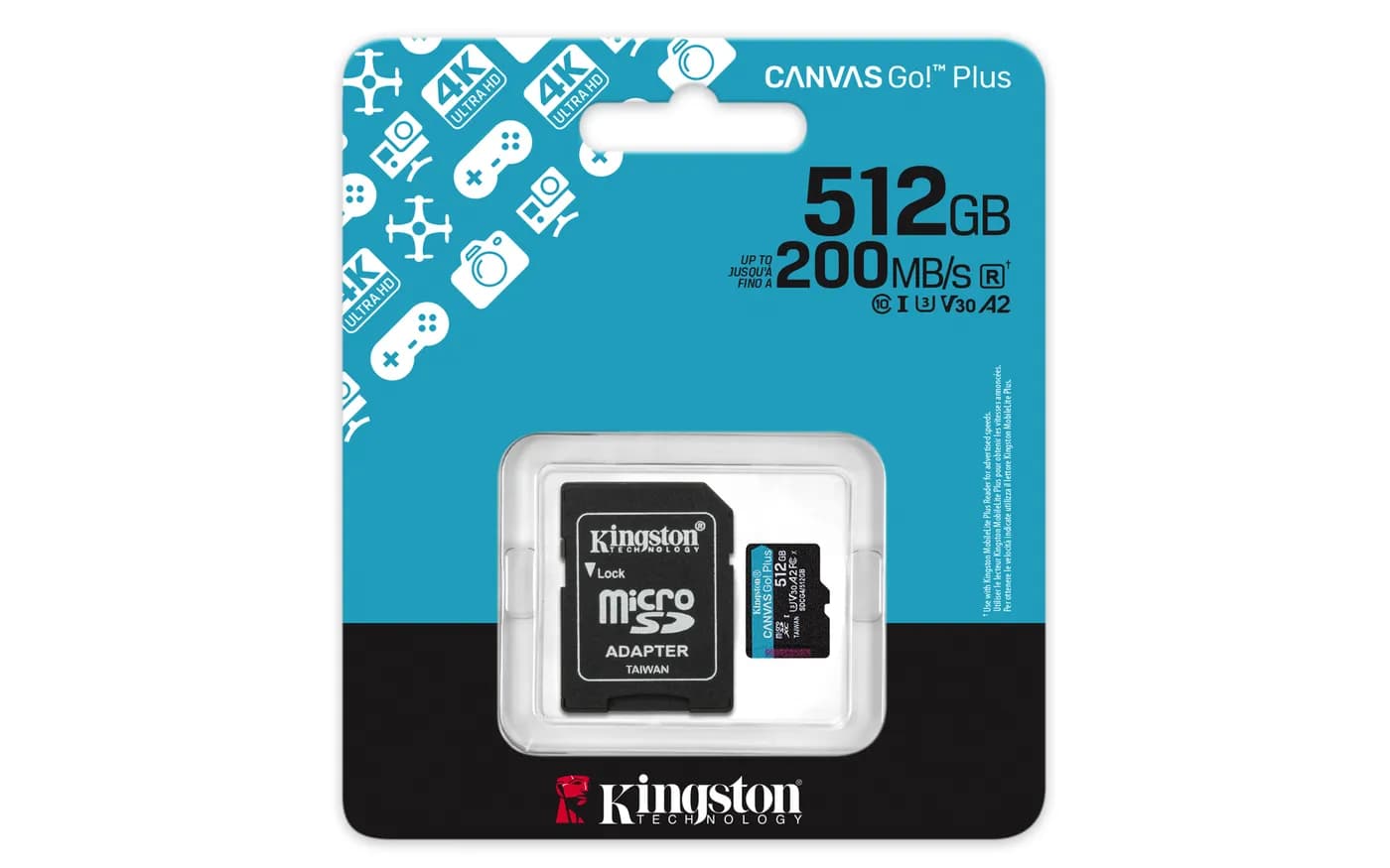Kingston Technology Canvas Go! Plus 512 GB MicroSD UHS-I Clase 10 5