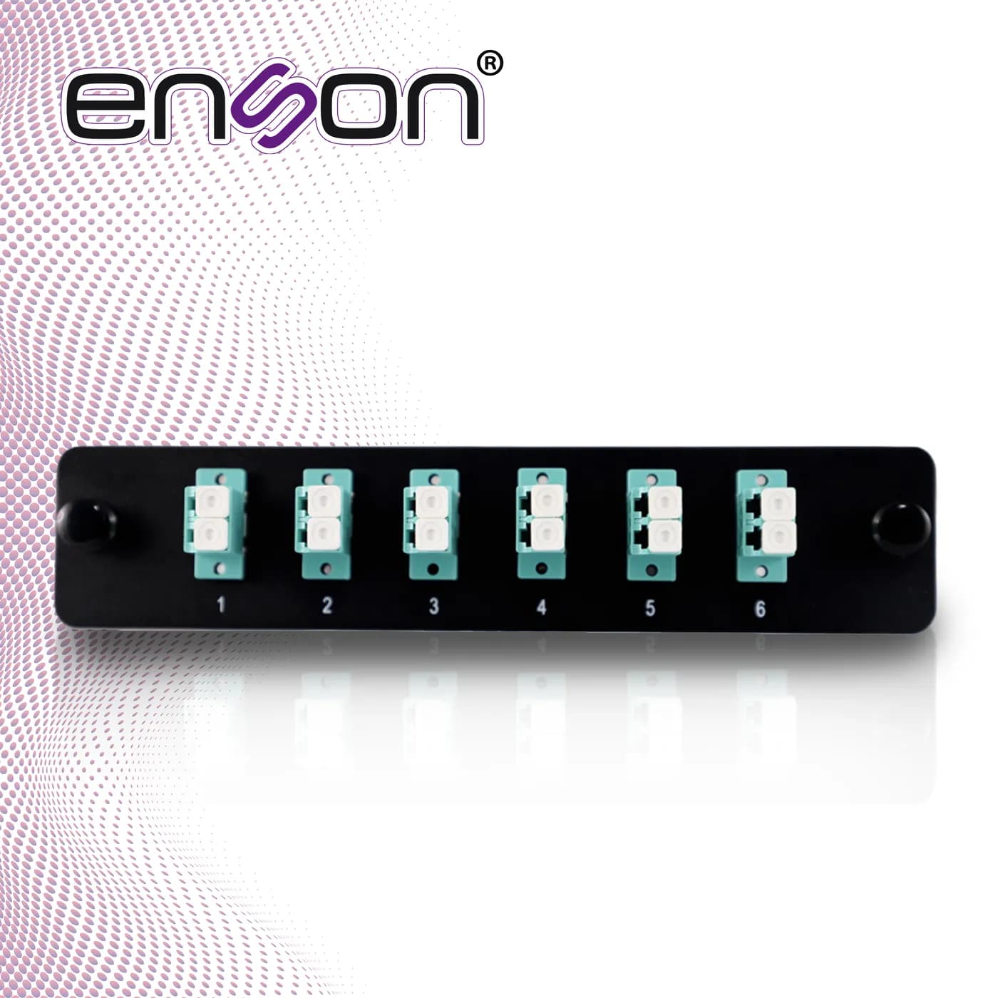 MINI PANEL DE FIBRA OPTICA ENSON ENS-PA6LCMM 6 CONECTORES LC TIPO MULT 5