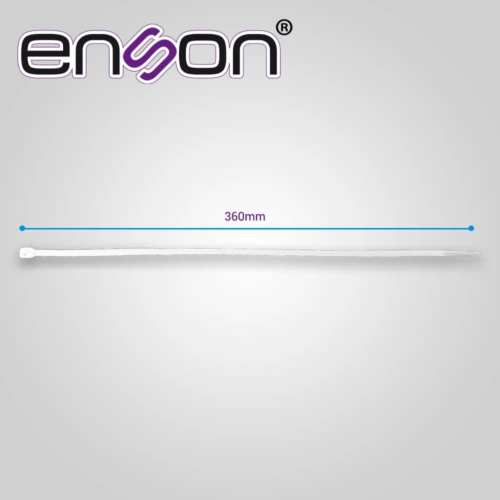 CINCHO DE NYLON ENSON ENS-CH360W COLOR NATURAL DE 4.8 X 360MM DE LONGI 3