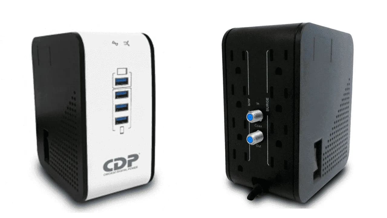 CDP R2CU-AVR1008 - Regulador de Voltaje de Escritorio / NEMA 5-15 / 10 2