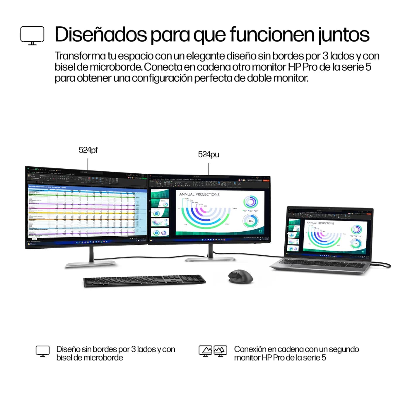 HP Series 5 Pro Monitor USB-C Full HD de la serie 5 Pro de 23,8" y 524 8