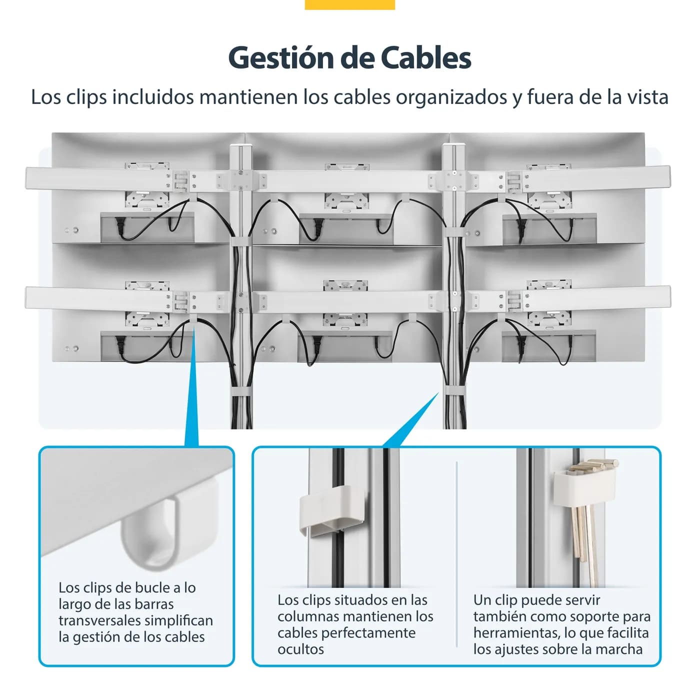 StarTech.com 6-MONITOR-ARM-A soporte para pantalla plana 81.3 cm (32") 15
