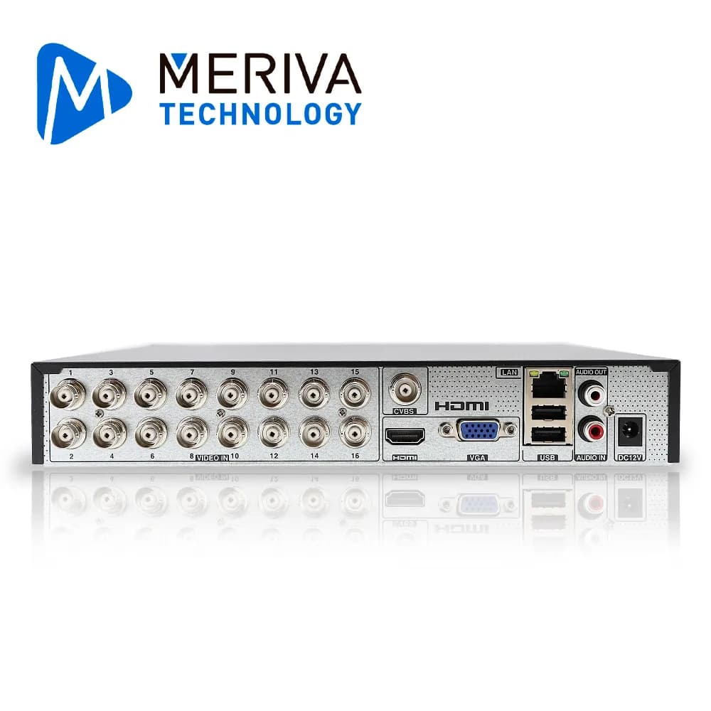 DVR MERIVA TECHNOLOGY MXVR-2116AI HD H.265 18CH 2MP PENTA HIBRIDO 16CH 2