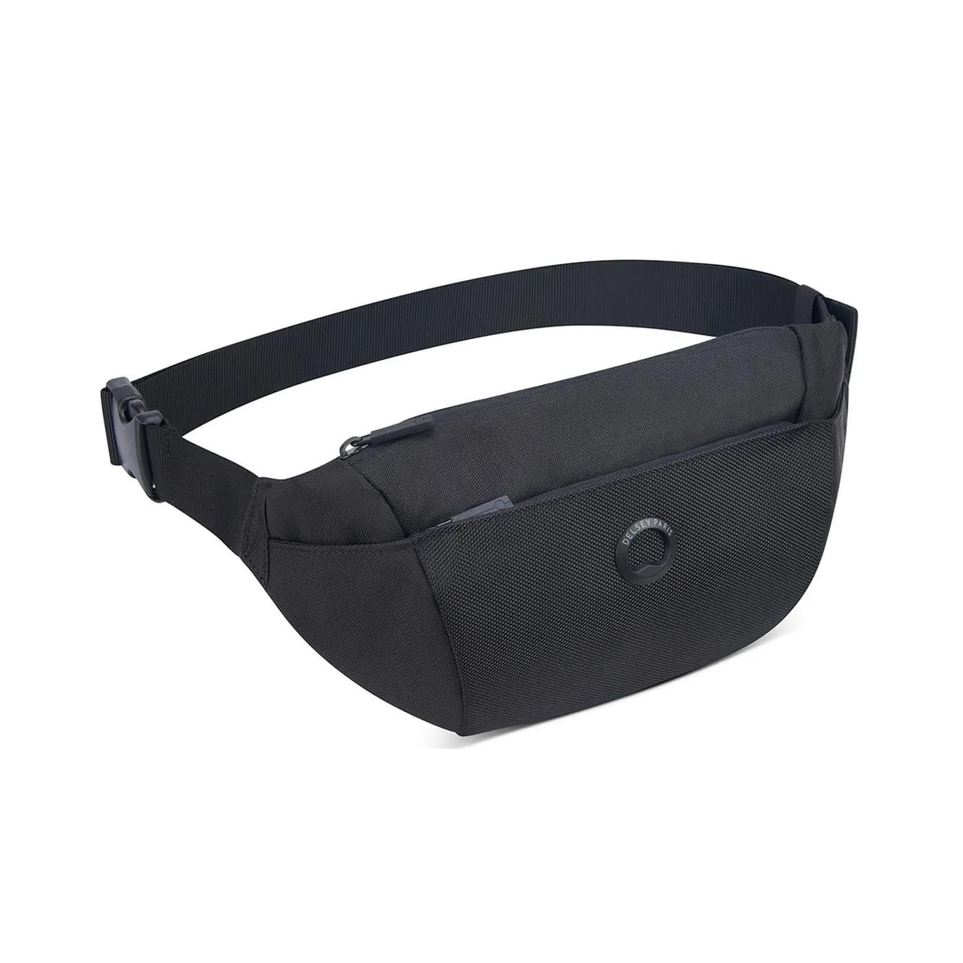 DELSEY BOLSA CANGURERA GRANDE PICPUS NEGRA 2