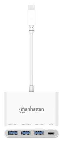 Manhattan 168434 nodo concentrador USB 3.2 Gen 1 (3.1 Gen 1) Type-C 50 4