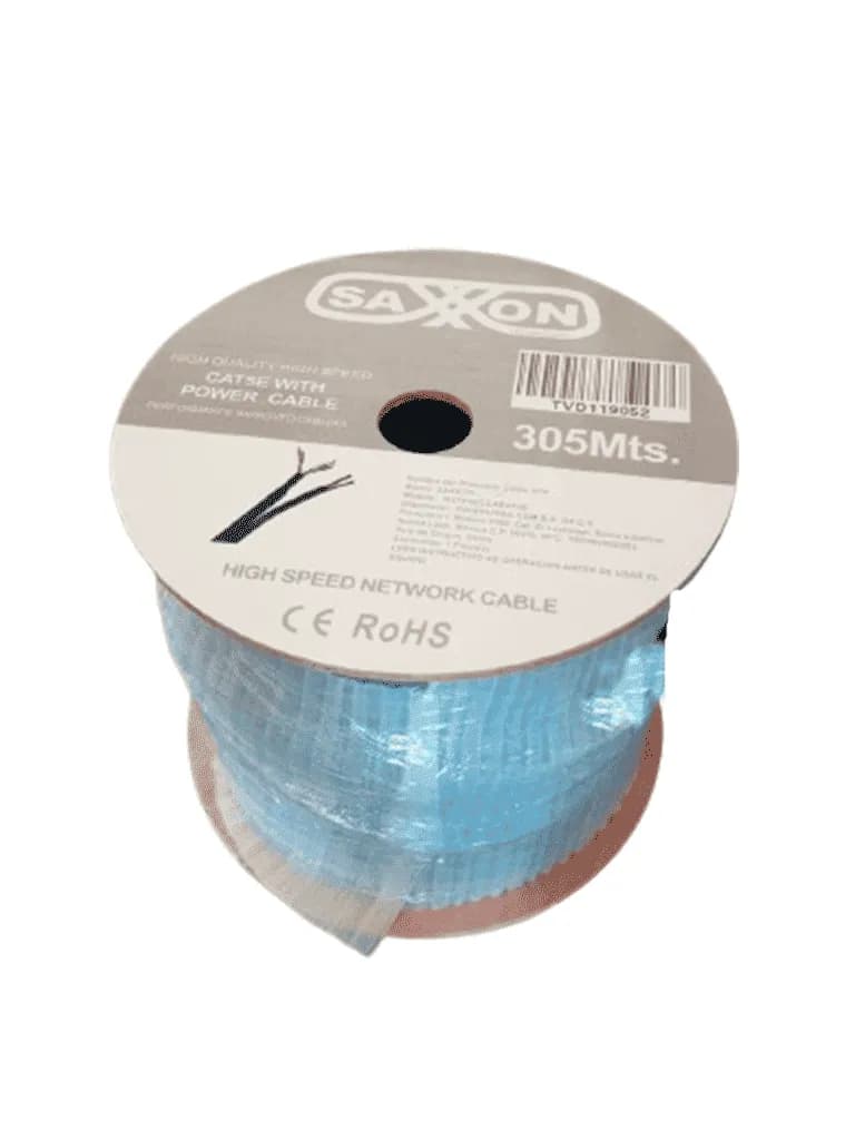SAXXON OUTP5ECCAEXT2E - Bobina de Cable UTP Cat5e Siames/ 305 Metros/  5