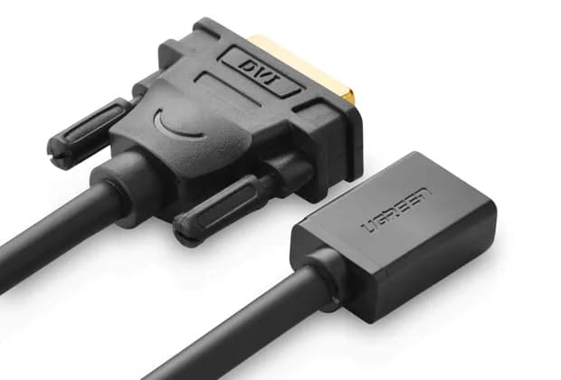 Ugreen 20118 adaptador de cable de vídeo DVI-D HDMI Negro, Oro 2