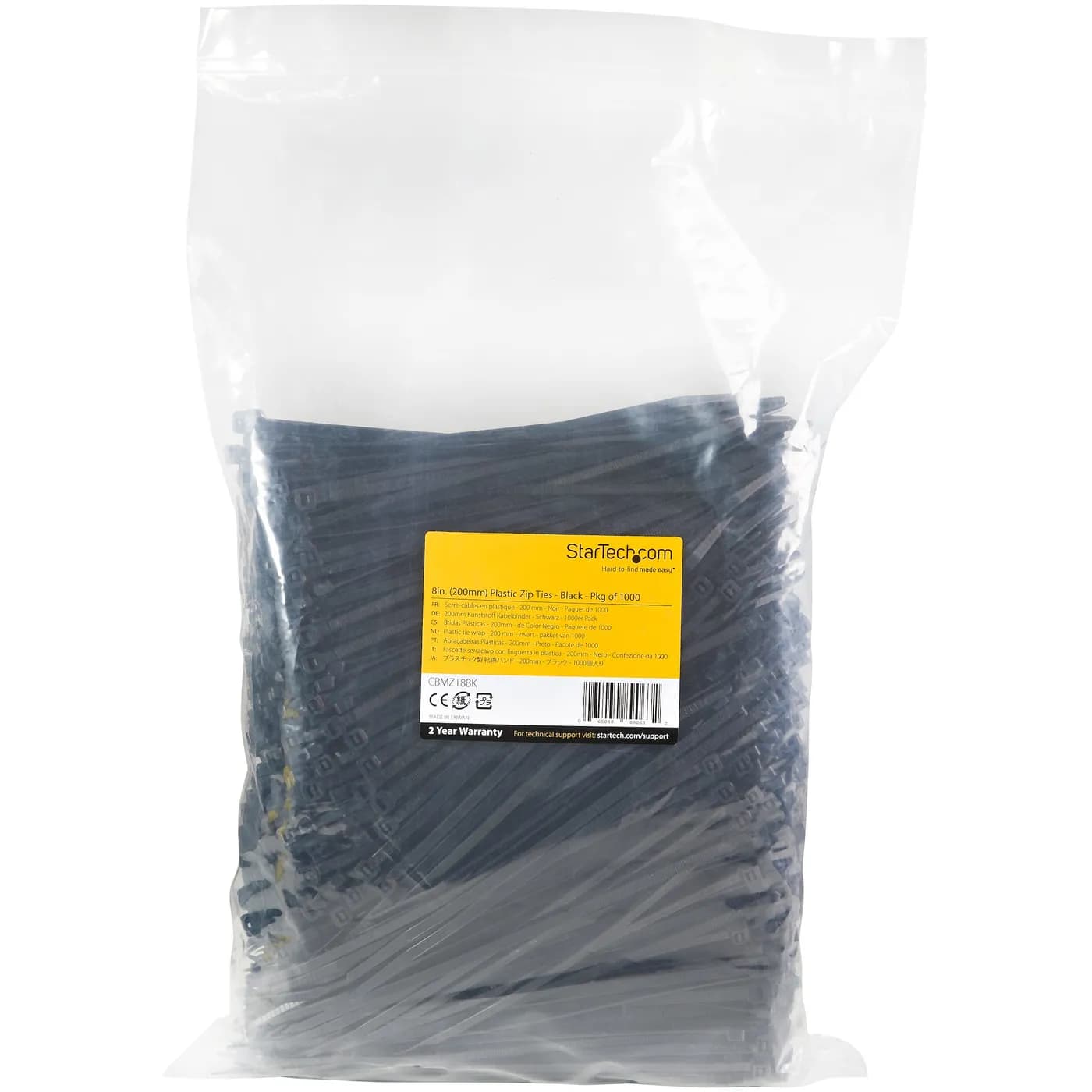StarTech.com Cinchos Sujetacables de 20 cm - 4 mm de Ancho, 55 mm de D 6