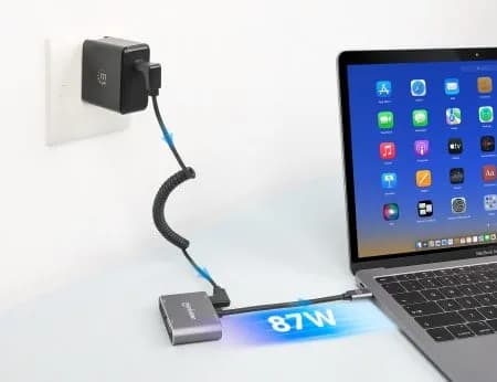 Manhattan Docking Station de USB-C a HDMI y VGA, 4 en 1, con suministr 8