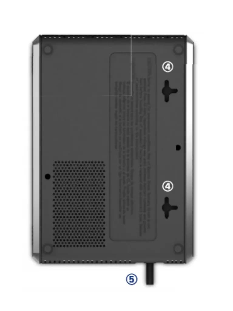 CDP R-UPR604 UPS interactivo CDP de 600VA/300Watts con 4 terminales de 2