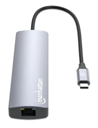Manhattan Estación Docking USB-C con lector de tarjetas, 7 en 1 10