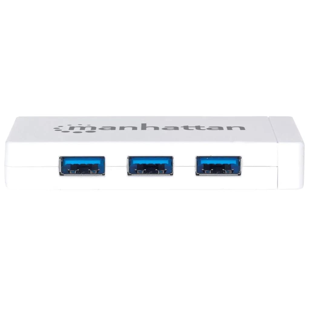 Manhattan Hub de 3 puertos USB 3.0 con Adaptador Gigabit Ethernet 6