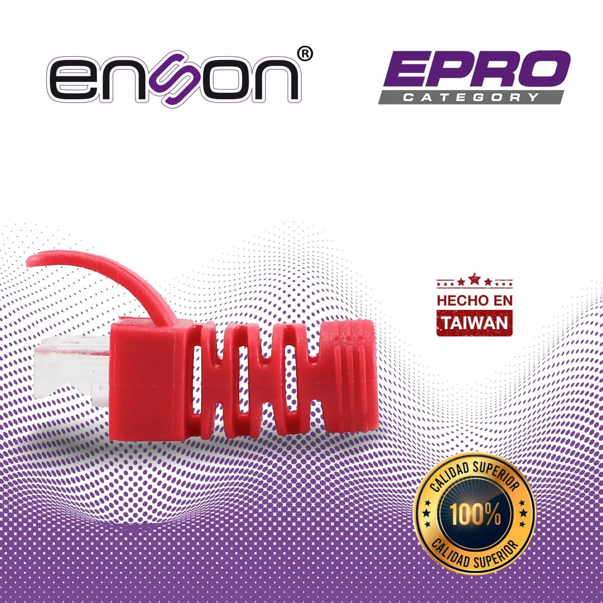BOTA PARA CABLE UTP ENSON EPRO-BOOT-RD COLOR ROJO IDEAL PARA EL TERMIN 6