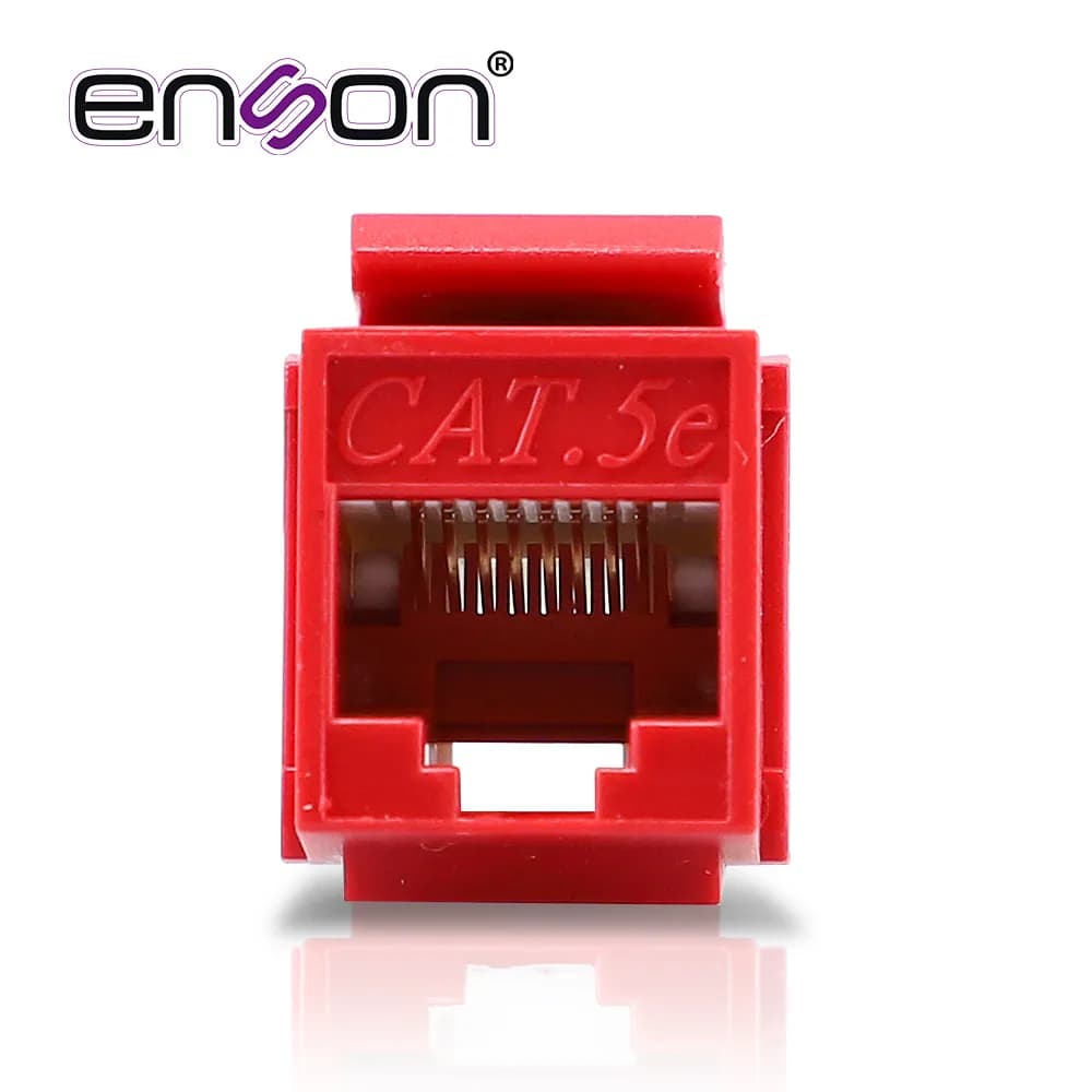 CONECTOR MODULAR JACK RJ45 ENSON EPRO-JACK5E-RD SERIE PRO, POSICION VE 2