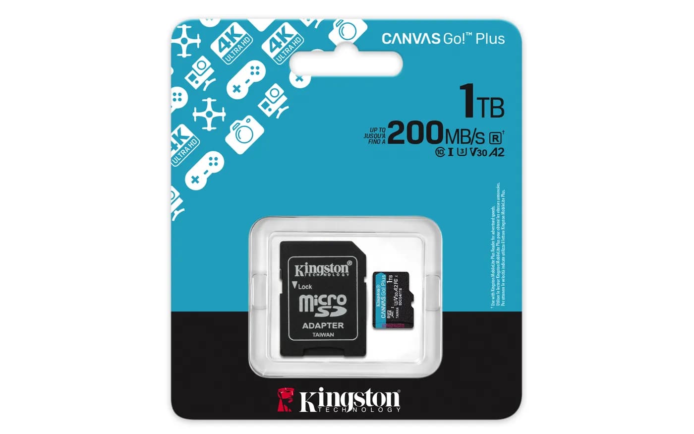 Kingston Technology Canvas Go! Plus 1 TB MicroSD UHS-I Clase 10 5