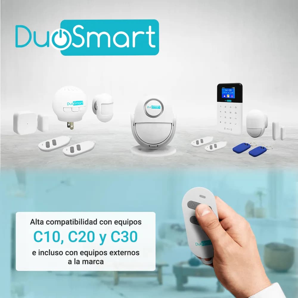 LLAVERO INALAMBRICO RF SERIE C DUOSMART CRM1 COMPATIBLE CON PANELES C1 4