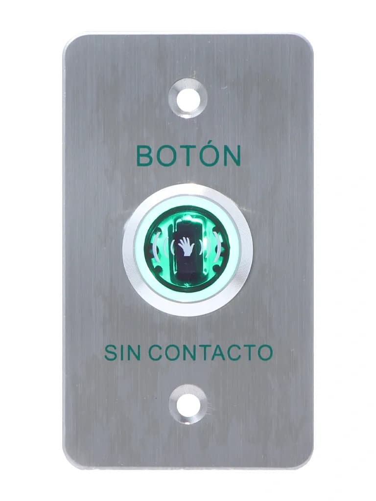 YLI ISK841BLED - Botón de Salida sin Contacto, Indicador LED, Acero In 4
