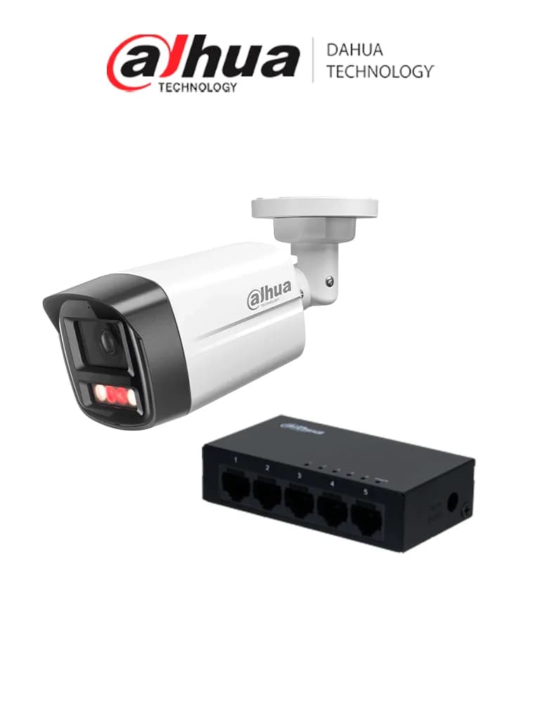 Dahua PFS3005-5GT DH-IPC-HFW1439TL1-A-IL